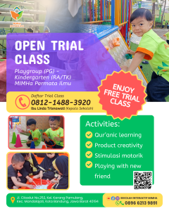 MIMHa Permata Ilmu Buka Free Open Trial Class PG–RA/TK 2026 untuk Calon Siswa