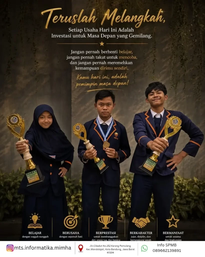Tiga siswa MTs Informatika MIMHa peraih juara MOSAIC 2026